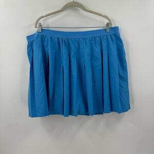 NWOT cotton on blue pleated plus size schoolgirl skort ￼